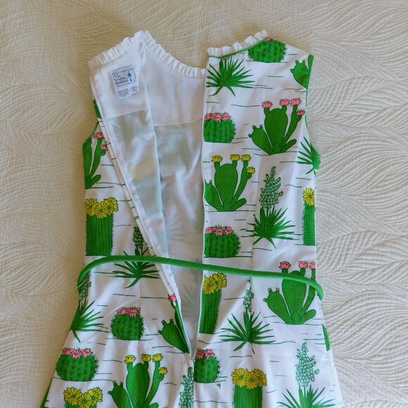 NOS Vested Gentress Sonoran Desert agave barrel paddle prickly pear cactus dress - Picture 14 of 16